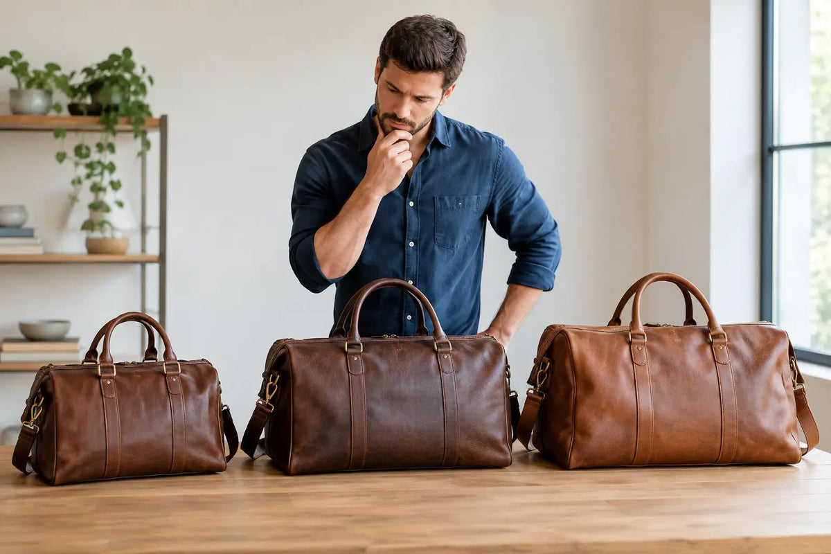 How to Choose Leather Duffle Size Without Regret