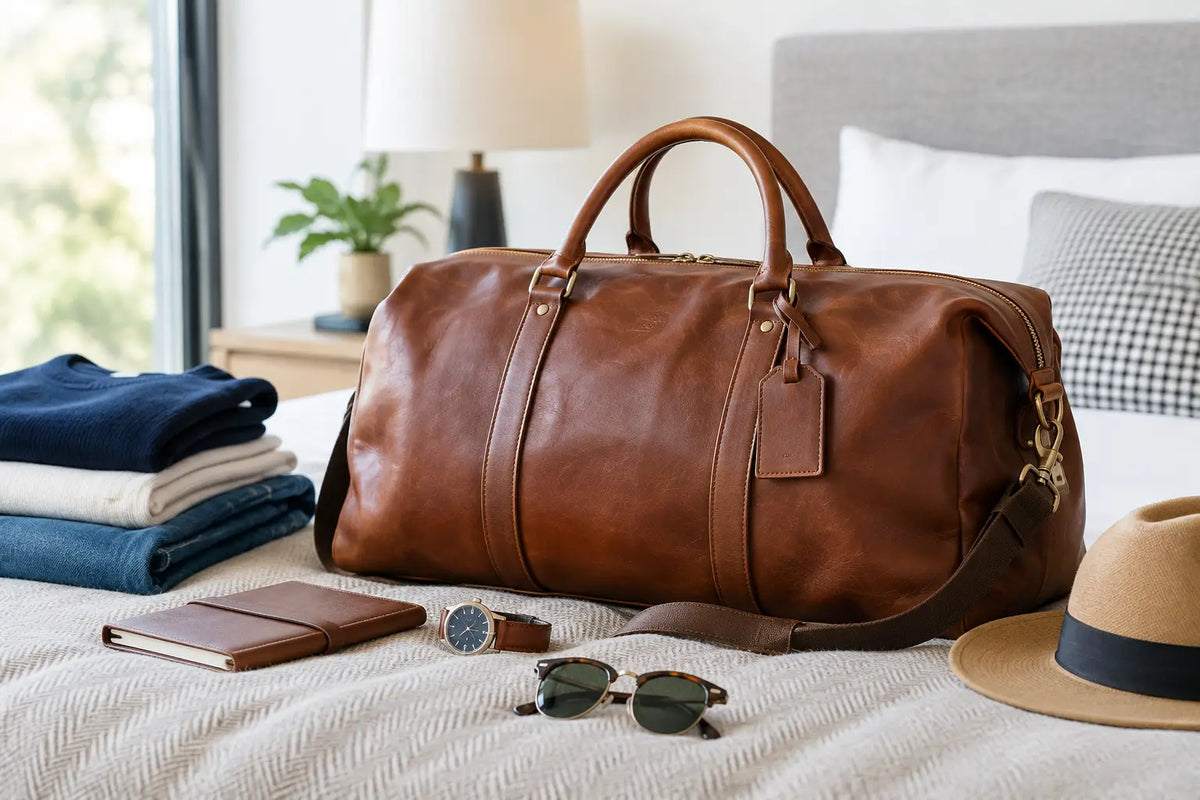 How to Style a Leather Weekender Bag Well