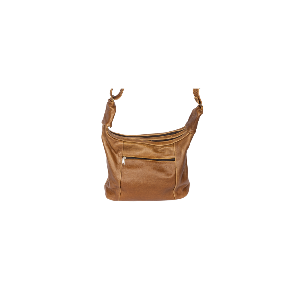Faye - Full-Grain Leather Shoulder & Crossbody Bag | Handcrafted Full-Grain Bag