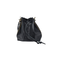 Zia Drawstring Blk Studded