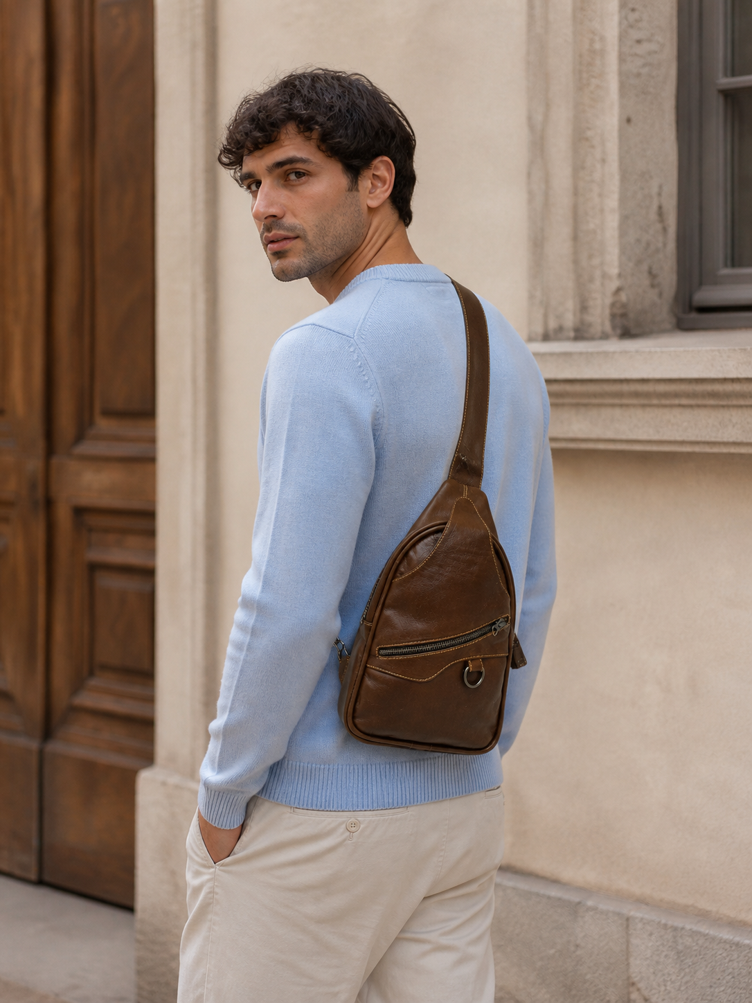Luma - Full-Grain Leather Crossbody Bag | Handcrafted