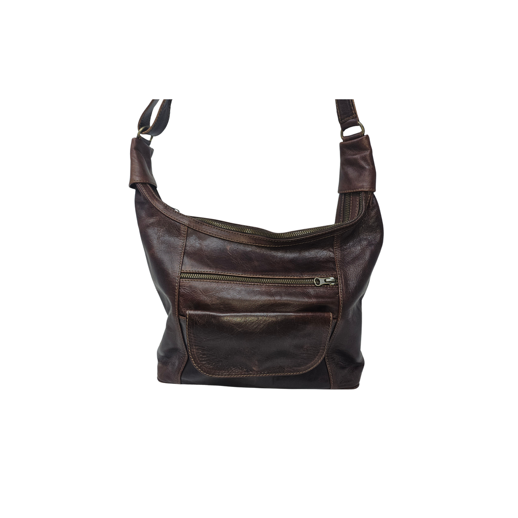 Jori - Top Grain Leather Shoulder & Crossbody Bag – Handcrafted in Africa